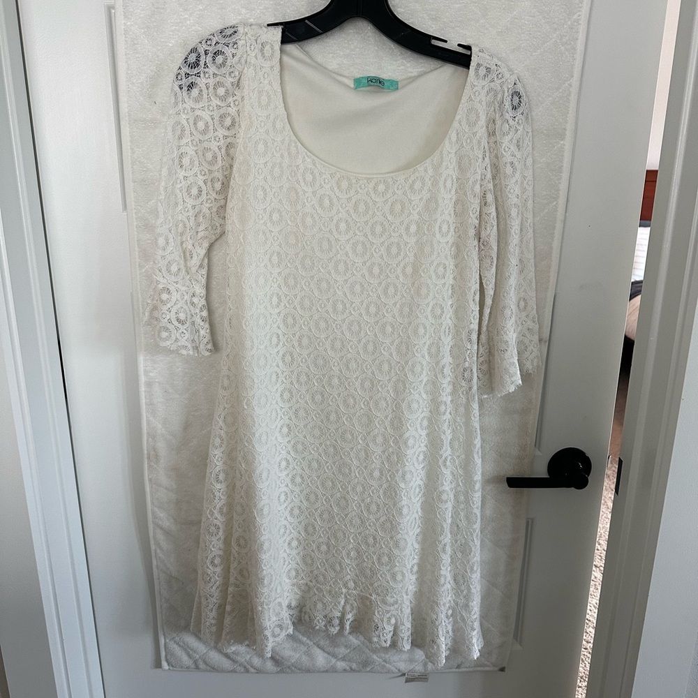 Classic White Lace Dress
